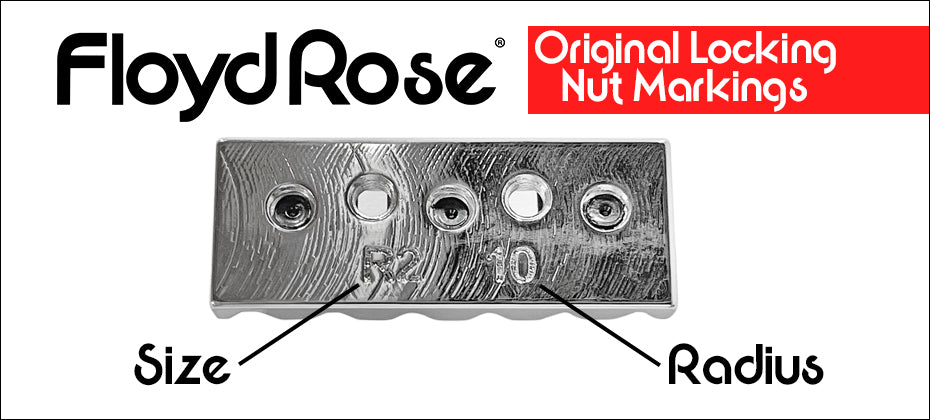 Original Locking Nut Markings 2023 Floyd Rose