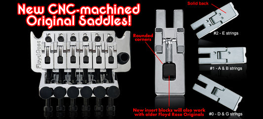 New CNC Saddles for the Original Tremolo System!
