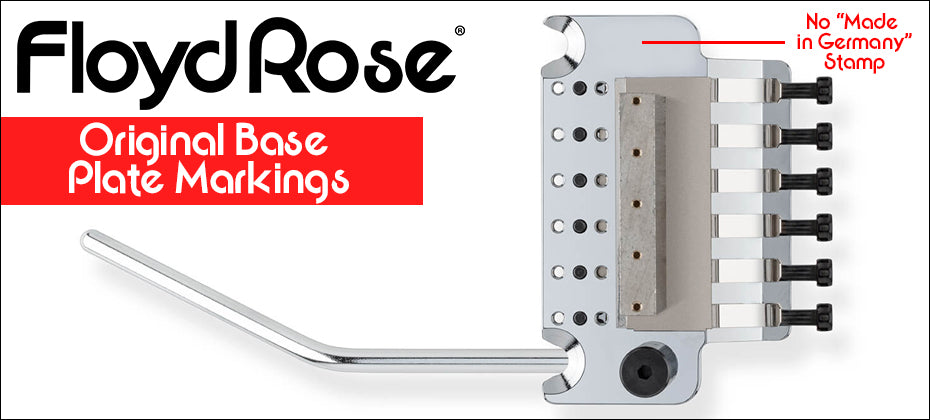 Floyd Rose Original Base Plate Markings (2023)
