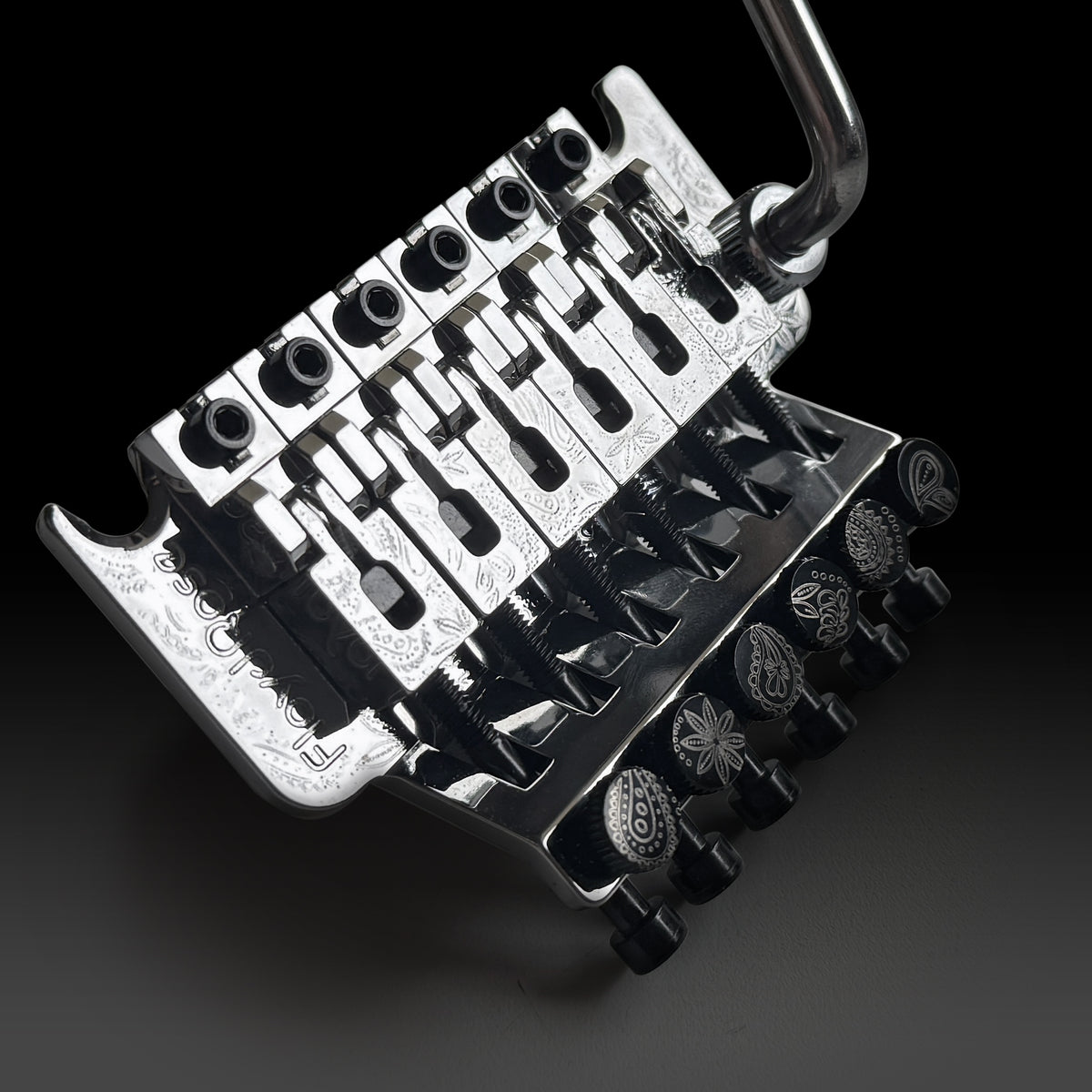 Limited-edition Floyd Rose laser-etched paisley Original Tremolo System