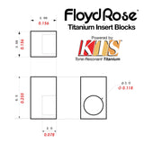 Bloques de inserción de bloqueo de cuerda de titanio Kts