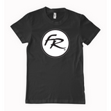 חולצת לוגו פלויד רוז עיגול - שחורה